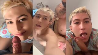 Femboy mercilesly fucked by mature chubby pappa!