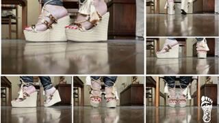 JULIETTE-RJ Cuckold Humiliation JOI - WEDGES HEELS - PLATFORM HEELS - RED NAILS - JOI - CUM ORDERS - HAND JOI - LICKING ORDERS - HUMILIATION - FOOT FETISH