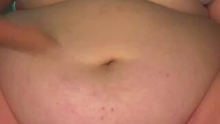 Belly Button Dildo Play and Poke