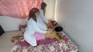 FARTING ON DEVIANT MASSAGE GIRL PART 1 BY BELLA BELLY, ANA AYUMME, IVY AND GABY MANTOVANI CAM BY ALINE FULL HD