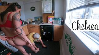 Jennifer Hand Trampling In A Thong (4K)