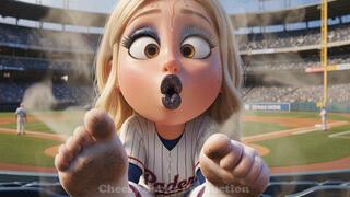 STINKY BASEBALL GIRL SOCKS