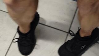 Tempest calves in green shorts