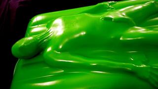 Sealed and vibed in the latex airbed vacuum bed