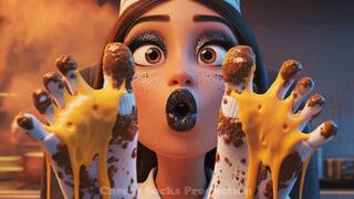 HOT CHEESY WORKER GIRL STINKY SOCKS