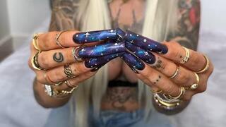 Nail worship close up