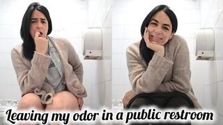 Leaving my odor in a public restroom