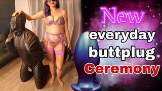 New Butt Plug: Ass Stretching my Slave