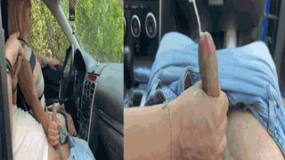 Music Teacher handjobs Her Student In The Car SD