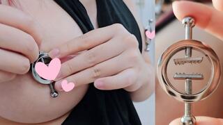 Thorn nipple clamps, scary thorns that flatten nipples test