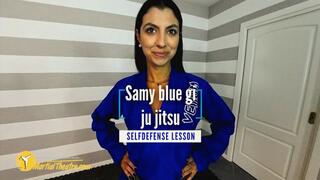 Samy blue gi ju jitsu selfdefense lesson