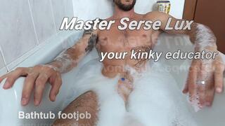 Baththub Sensual footjob