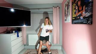 Danielle Schoolgirl Shoulder Ride