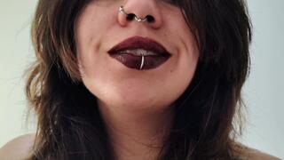 I think my big lips look better with a dark lipstick, what do you think?