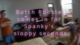 Spanky auditions, Butch Rooster tongues and adds more cream (1080p)