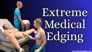 Extreme Medical Edging in Gloves with Vibrators