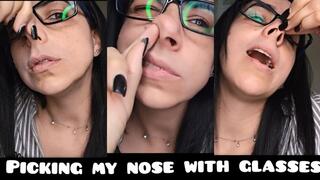 I pick my nose and seduce you with glasses!