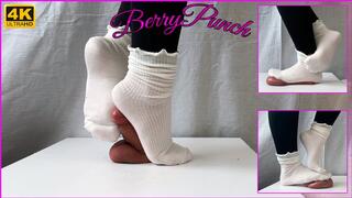 A Girl In Cute Socks - Cock Crush - Cock Trampling - Sockjob - Foot Fetish - 4K