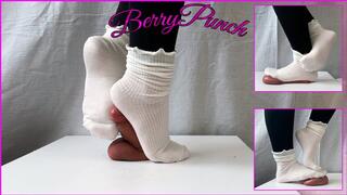 A Girl In Cute Socks - Cock Crush - Cock Trampling - Sockjob - Foot Fetish - 1080HD
