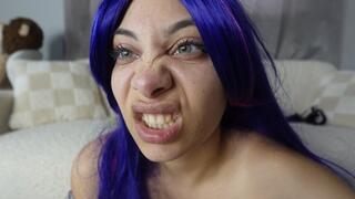 I make silly and funny and sad and ahegao faces in cosplay costumes in 4k