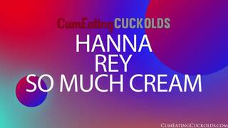 Hanna Rey's cuckold gets a close up cum shot to the face