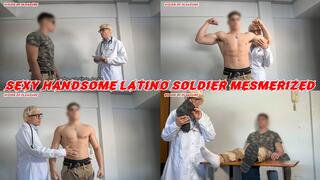 Sexy Handsome Latino Soldier Mesmerized