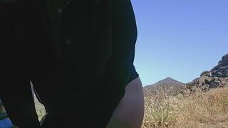 Risky Outdoor Ass tease joi