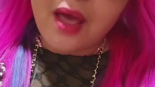 Sample: Cum tax video, nail tapping fetish, male chastity & a lipstick fetish video