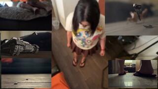 GIANTESS LATINA vs tiny soldiers