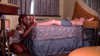 Fancie in foot servitude, part 1 (wmv)