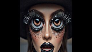 BIG EYES BLACK LIPS ENCHANTRESS
