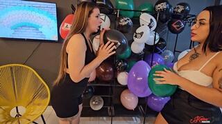 SALE OF BALLOONS WITH FART GAS - MISTRESS SASHA - CLIP 2 - NEW JULY 2025