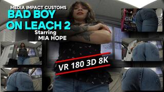 Bad Boy On Leash 2 180 - 3D - 8K - Mia Hope - Ass - Pov - Femdom