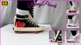 Converse And Socks Cock Trampling - Shoejob - Sockjob - Footjob - Cock Crush - Cockbox - 4K