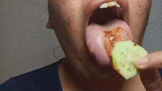 Cucumber + Tajín = Spicy and delicious sounds