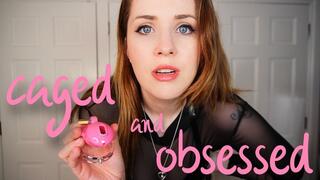 Caged and Obsessed - chastity, humiliation, control, latex, femdom, chastity cage, Larah Sky