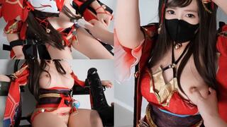 Honkai Star Rail Sparkle cosplay restrained toy orgasm