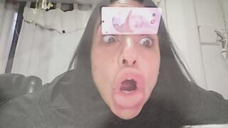 My faces through the glass!