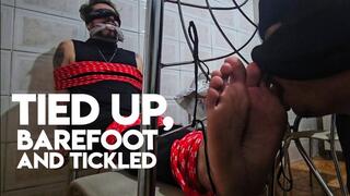 Tied Up, Barefoot and Tickled (1080p) Gay Bondage - Foot Fetish - Tickling - Ropes - BDSM