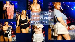 Summer haul try on with BBW Samantha 38g