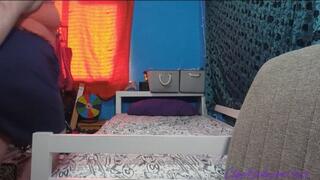 Pink Fuzzy Slippers & Long Toenails