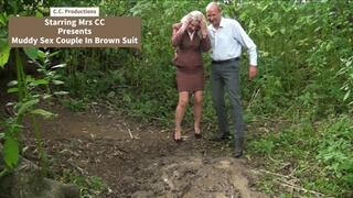 Muddy Sex Couple In Brown Suit V2