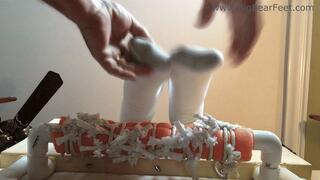 Itchy Reeboks from Underneath - itching feet in Reeboks tickled and more itching powder