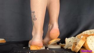 Flip Flop Bread Crush - Food Crushing - HD MP4