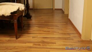 Nylons & Classic Wooden Clogs – Slow Dangling Tease