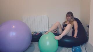 Yoga Pose, knee Pop and the purple goes BANG