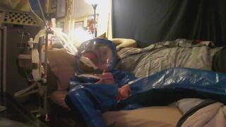 Level A Hazmat suit breath play Enjoying an happy ending