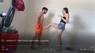 You get horny just looking at my legs breaking your balls! Session 4