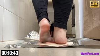 Barefoot Fish Meat Crush - 4K MP4