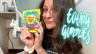 Eating korean gummies